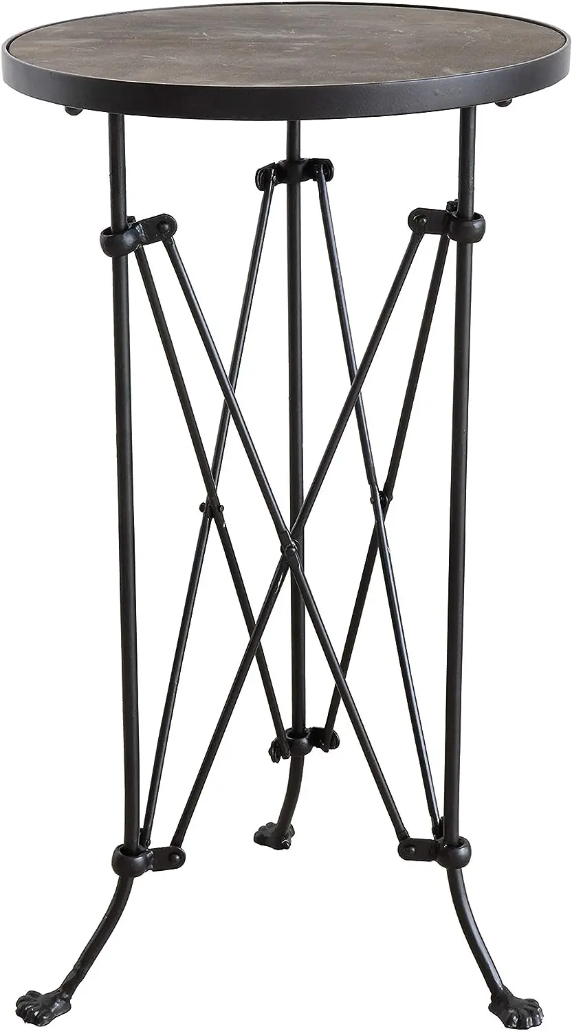 

Table with Pine Wood Top, 25", Black