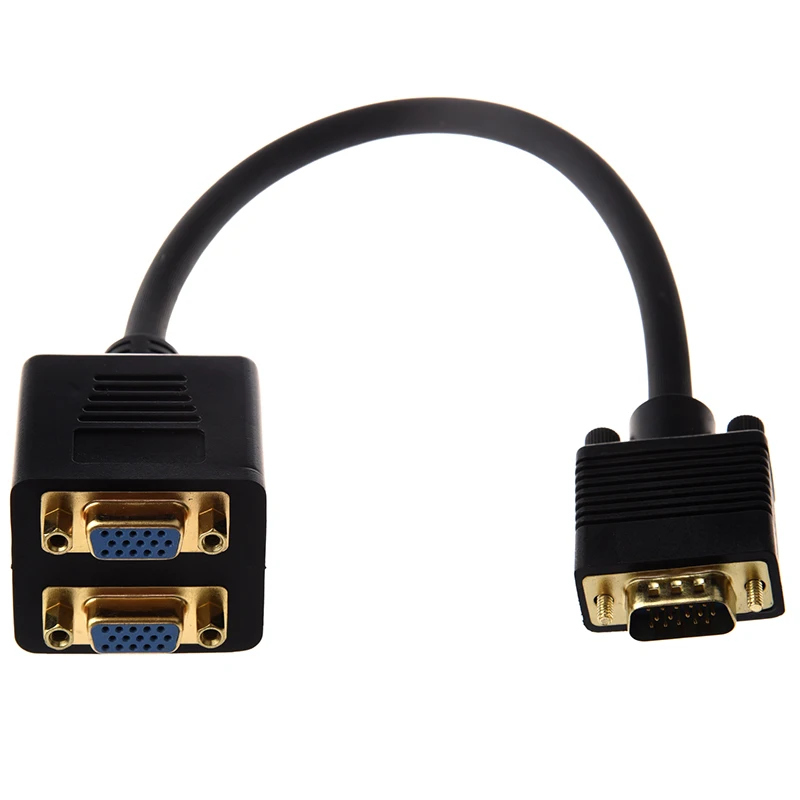 Видеоразветвитель: VGA(HD15) M-VGA(HD15) F X 2 (1 шт.-2 монитора)