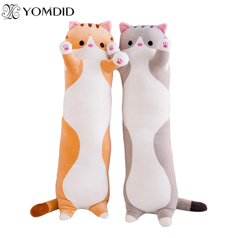 

Fashion Cute Cat Sleep Long Plush To Send poszewki na poduszki dekoracyjne Knee Pillow Birthday Gift Seat Cushion