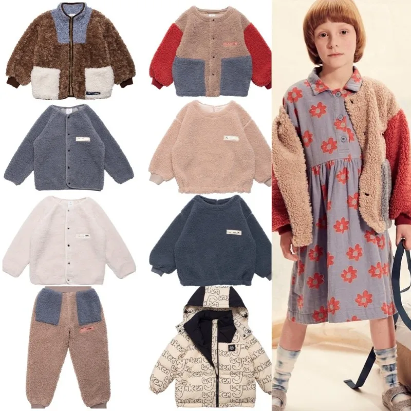 

Children Clothing Girls 22wyn Children's Clothing Boys Clothes Girls Plush Jacket Pants Suit Thickened Warm Fleece Winter Coat