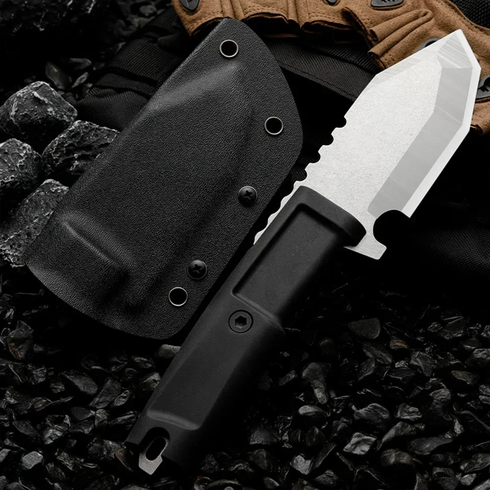 HUANGFU Высококачественный уличный нож из стали с фиксированным лезвием N690 для