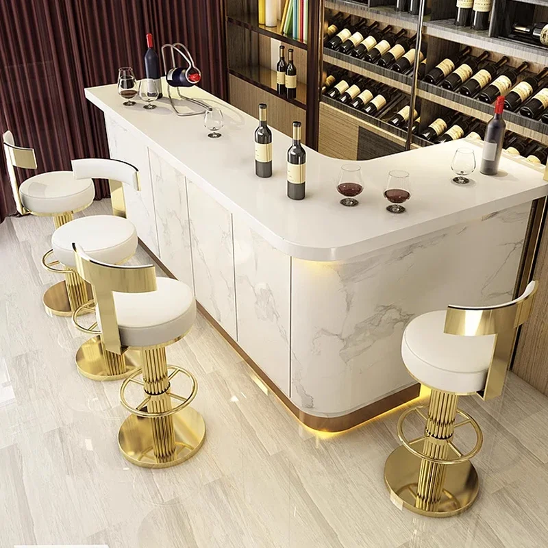 Современный скандинавский кухонный золотой барный стул на заказ роскошный из