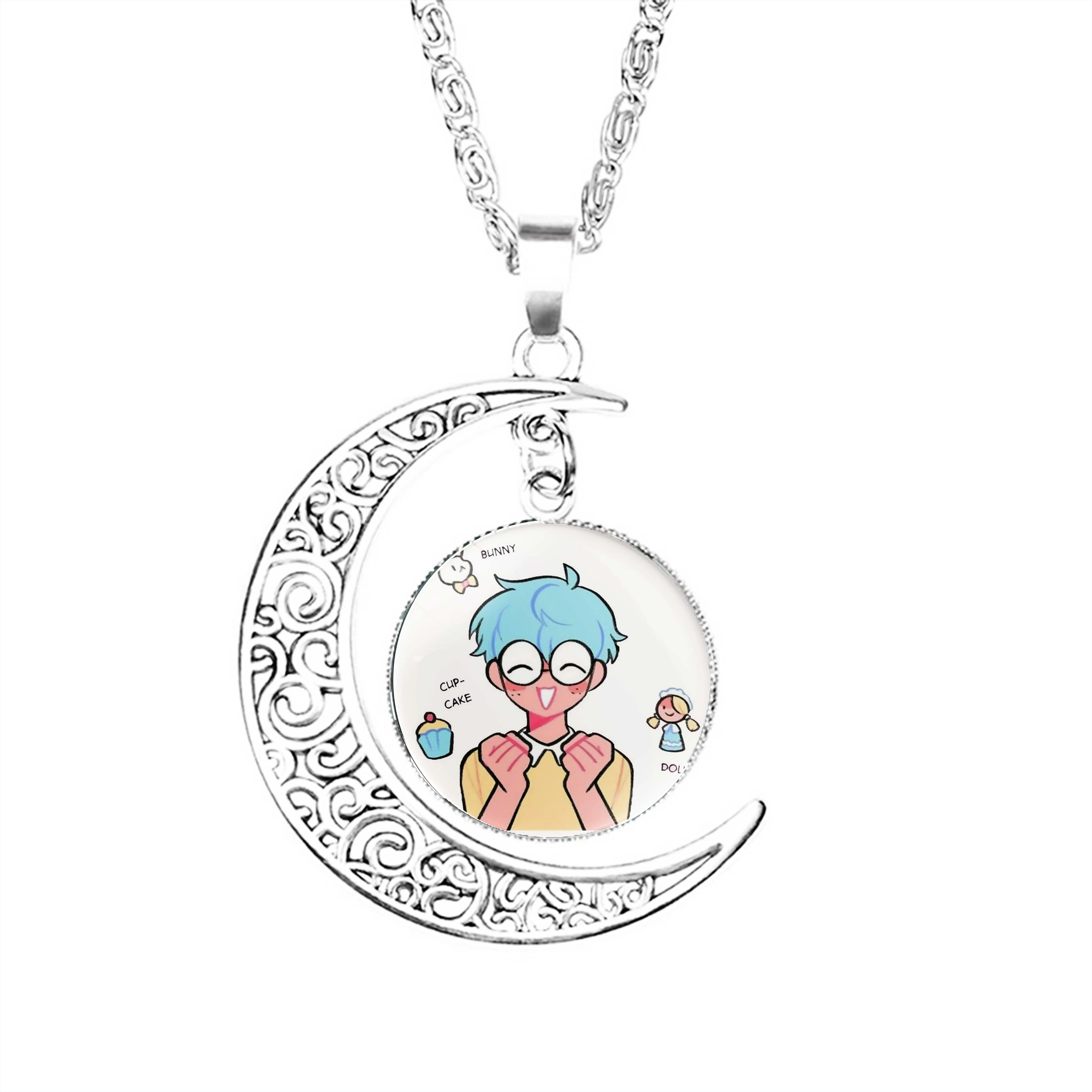 

Цепочка с подвеской в виде Луны для мужчин и женщин