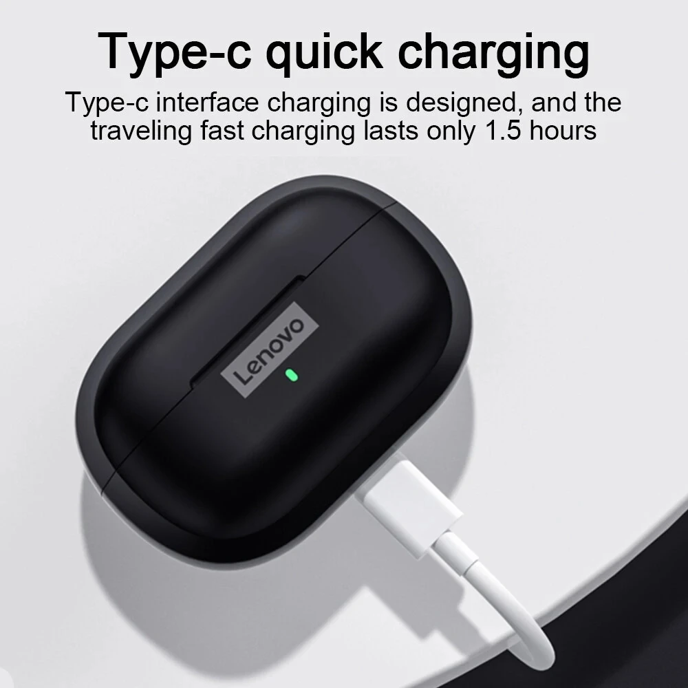 Оригинальные беспроводные наушники Lenovo LP1S TWS Bluetooth совместимы с 5 0 дюйма двойное