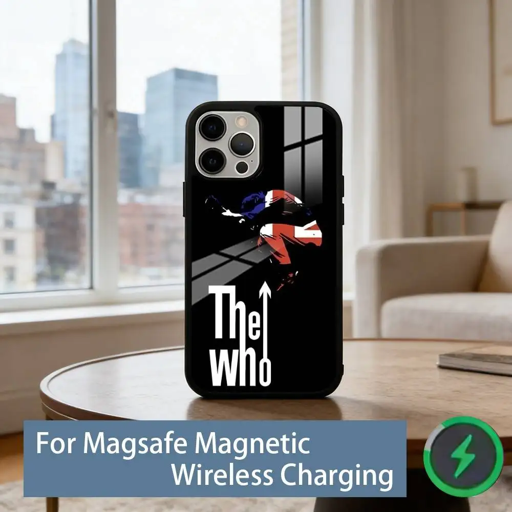 Фото Чехол для телефона The W-Who Band для iPhone 17, 16, 15, 14, 13, 12, 11 Plus, Pro, магнитный, для беспроводной зарядки Magsafe №4