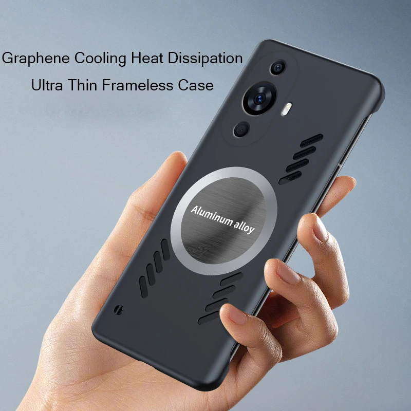 

Graphene Cooling Phone Case for Huawei Nova 11 Pro Case Ultra Thin Frameless Heat Dissipation Cover Nova11 Pro Funda Casing Capa