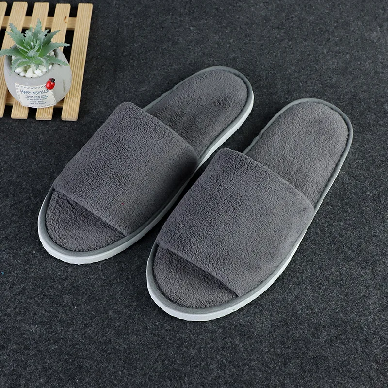 

Solid Color Coral Fleece Slipper Autumn Winter Warm Slippers Men Women Indoor Slipper Multi-colored Plush Anti Slip Home Slipper