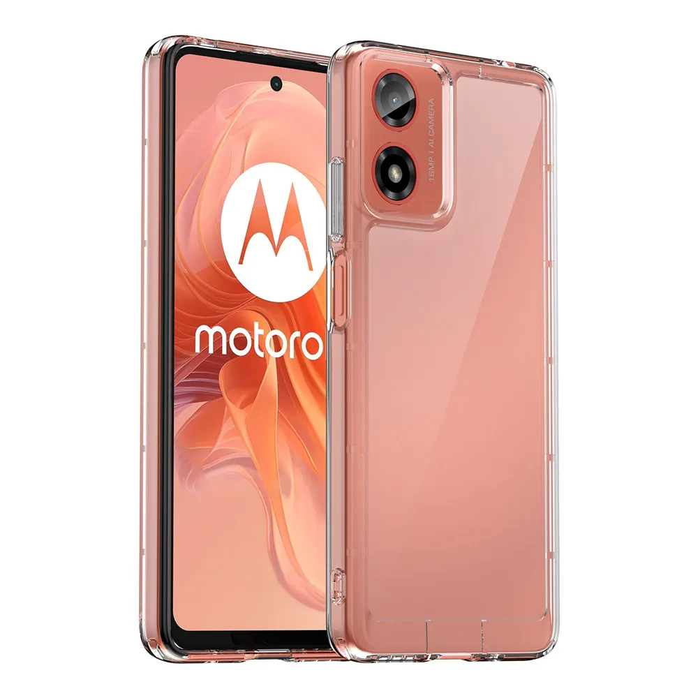 Фото Чехол для телефона Motorola Moto G24 Power Fusion PMMA + TPU, прозрачный, полноразмерный, для Moto G24, G24Power, G 24, MotoG24 №1