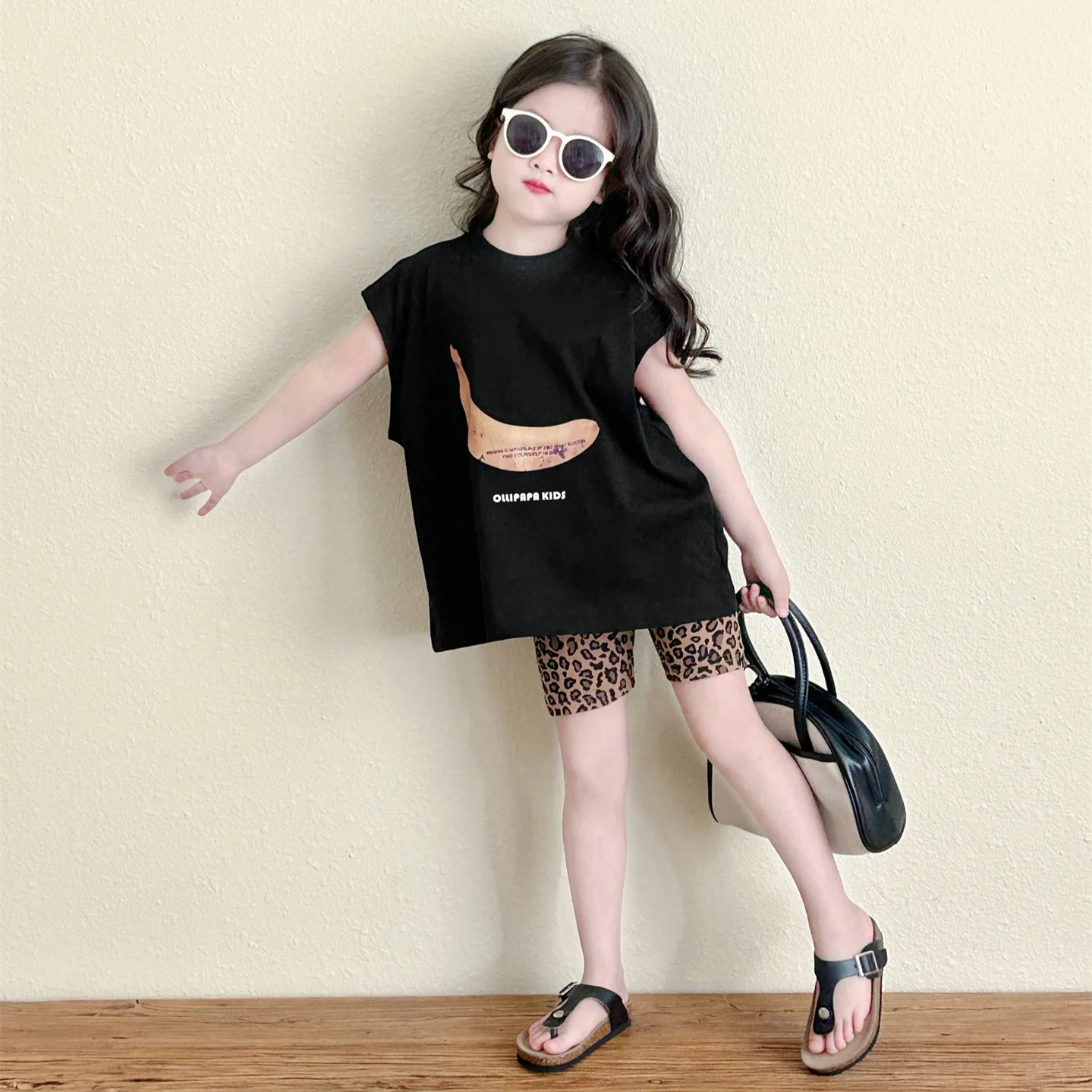 Новинка 2024 летняя детская одежда шорты для девочек велосипедные брюки маленьких