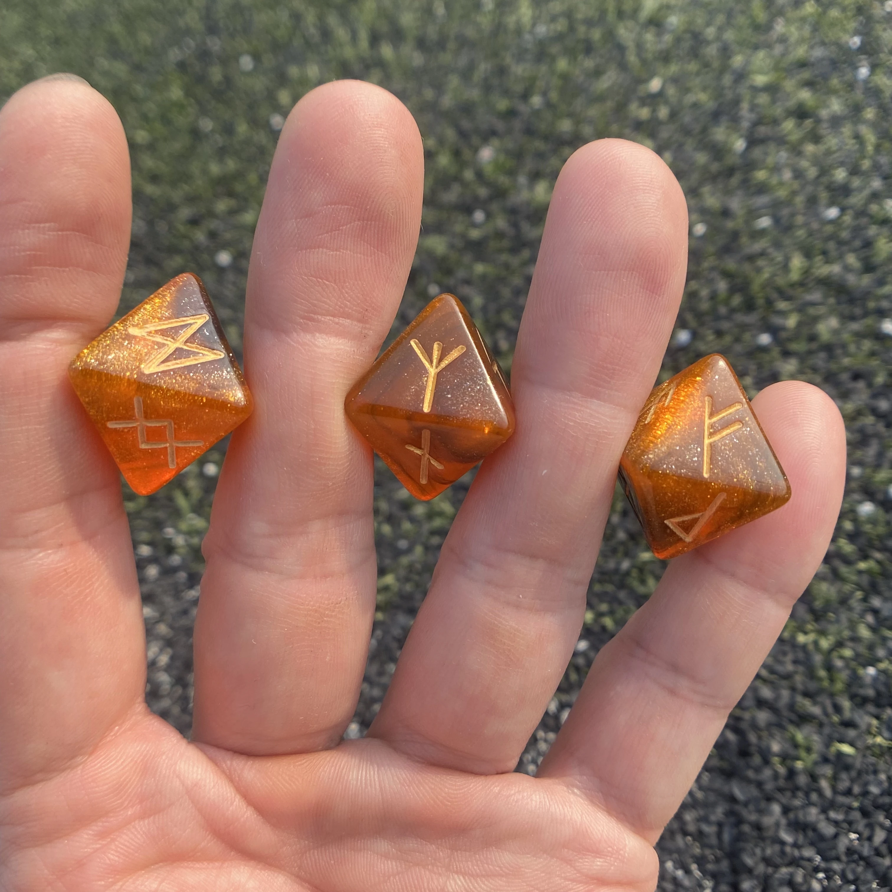 3 шт./набор Акриловые Кубики D8