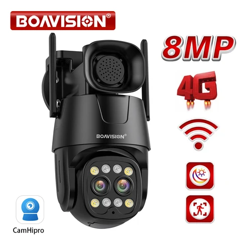 BOAVISION IP-камера видеонаблюдения 8MP WiFi/4G
