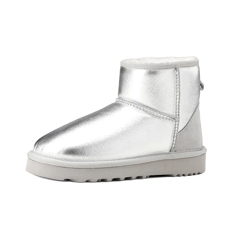 Зимние женские ботинки из спилока на платформе с круглым носком размер 35 - 43 цвет