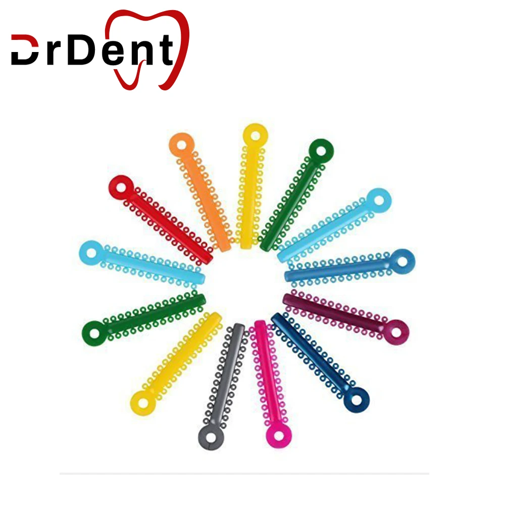 

Drdent Ligature Ties Silicone Orthodontics Dental Elastomeric Elastic Rubber Bands Braces Cat Mouse Flower