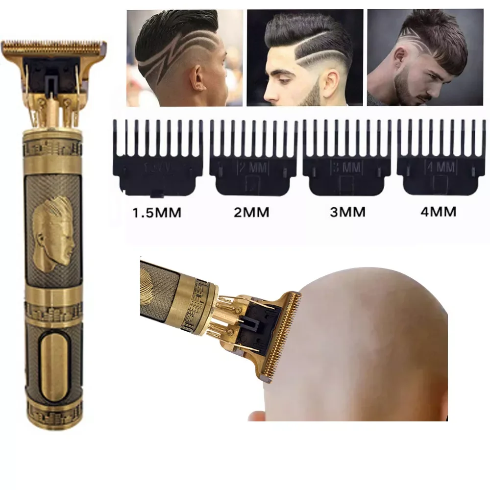 

T9 USB Professional Electric Hair Cutting Machine Rechargeable Hair Clipper Man Shaver Hair Clipper Men Razor Engraving Machine