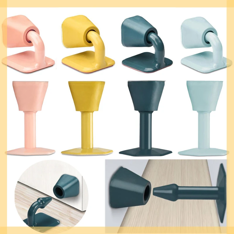 

Door Stopper Self Adheisve Door Wall Buffer Practical Floor Protector Non-Pouch Anti-bump Door Holder