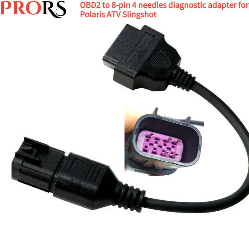 Высококачественный кабель для подключения NOBD ATV мотоцикла OBD2 8-контактный диагностический адаптер для Polaris RZR/Ranger/General/Sportsman/ACE и т. д.