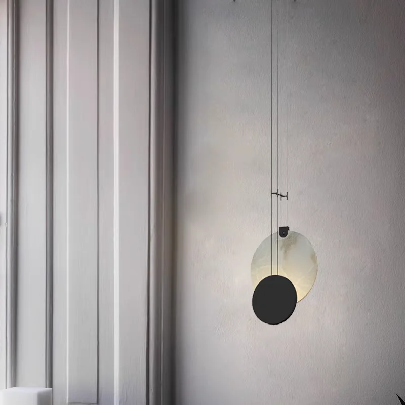 Роскошная мраморная люстра в итальянском стиле прикроватная Подвесная лампа