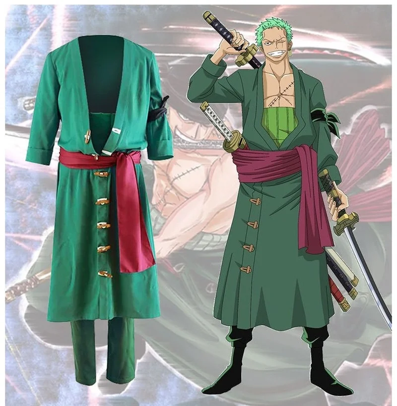 

《ONE PIECE》Anime Cosplay Roronoa Zoro Costume For Man