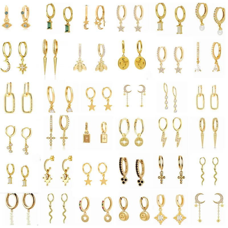 Женские серьги-подвески из серебра 925 пробы с фианитами | Украшения и аксессуары