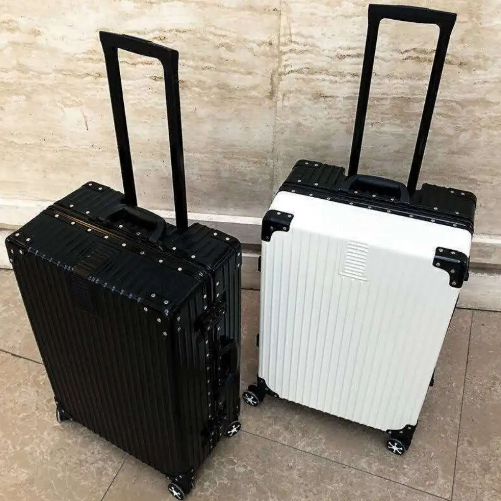 Luggage Fixed belt Men and Women New Front-opening Large-capacity Trolley Suitcase Portable Boarding Roller Luggage