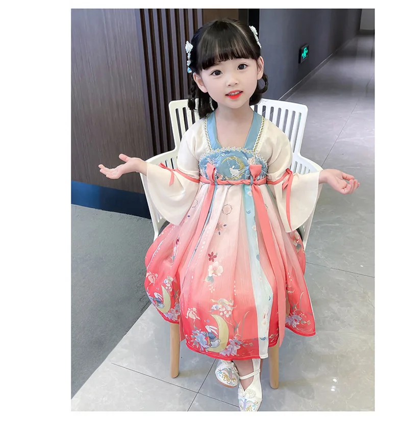 Детское сказочное платье Hanfu в китайском стиле для косплея одежда народных