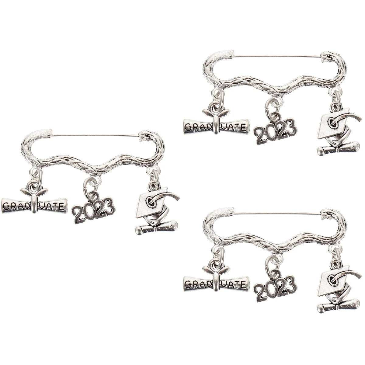 

3pcs Graduation Themed Pin Brooch 2023 Graduation Lapel Pin Gift Pin Ornament
