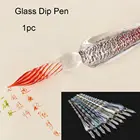 Перьевая ручка, креативный винтажный стеклянный держатель для погружения в воду, с наполнителем чернилами, ручная работа, 1 шт
