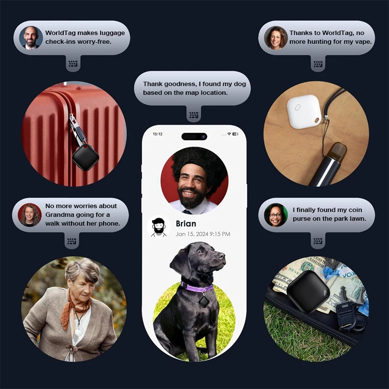 Умный Gps-трекер Bluetooth-совместимый Работает С Apple Find My App Itag Напоминание О Потере