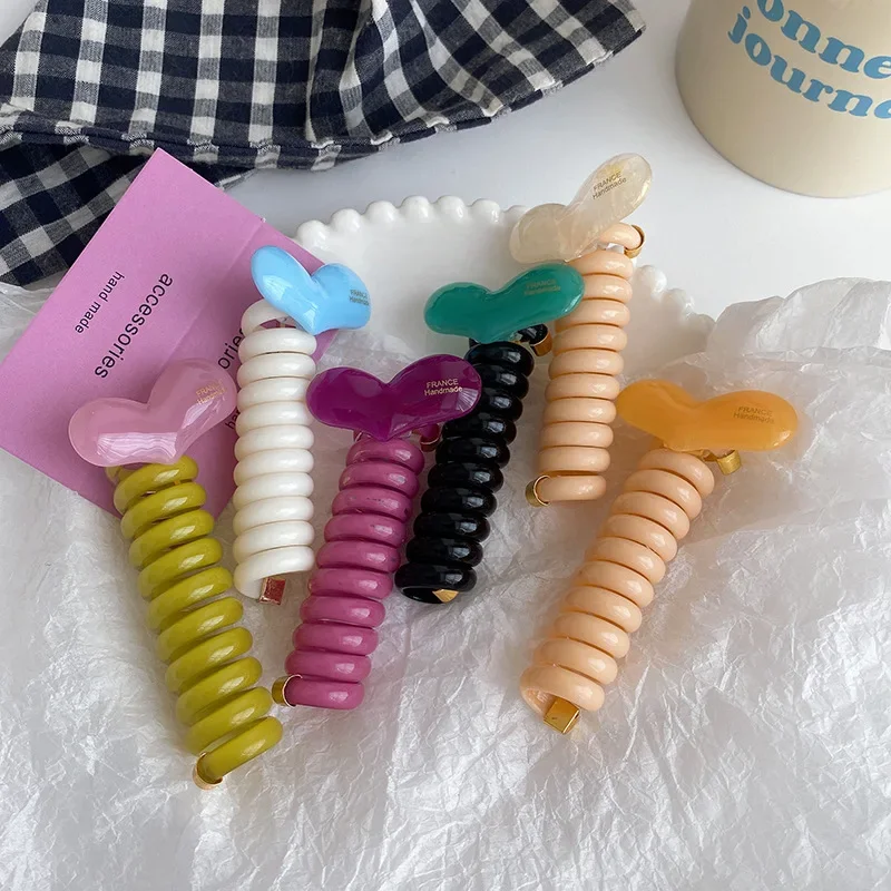 Желейный цвет ободок для волос с любовным сердцем резинки аксессуары Женская