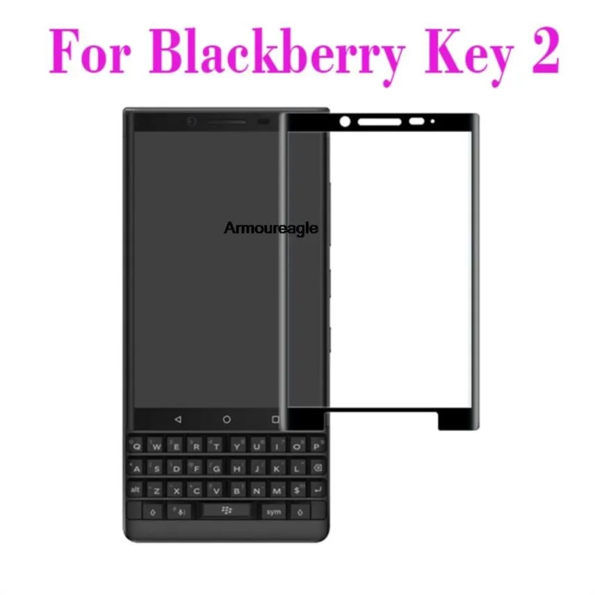 3d изогнутая защитная пленка из закаленного стекла для Blackberry Keytwo полное покрытие