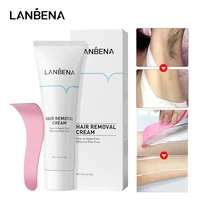 lanbena painless hair removal cream calming balm gentle effective deep moisturizing repairing nourishing soothing body care