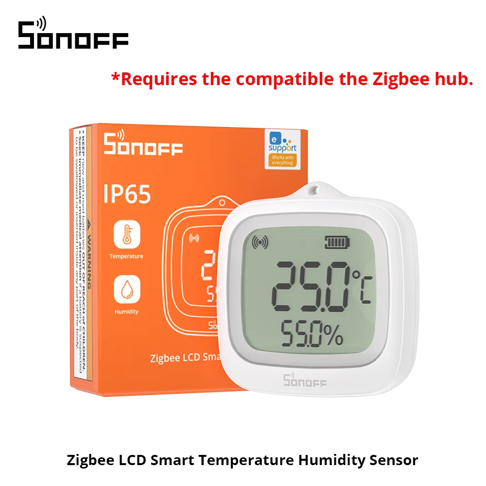 

SONOFF SNZB-02WD датчик температуры и влажности