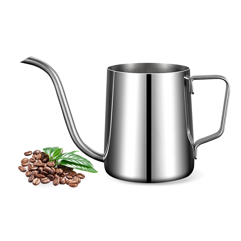 

250ml/350ml Pour Over Gooseneck Kettle Stainless Steel Spout Coffee Pot Long Narrow Drip Coffee Kettle Barista Teflon Coffee Pot