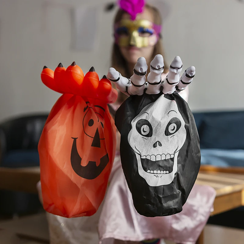 

Пакет для конфет на Хэллоуин Тыква призрак Подарочная сумка трюк или лечения детей Подарочная упаковка Сумки для Счастливого Хэллоуина вечерние украшения