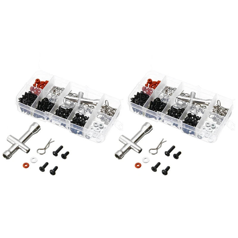 

TOP 2X 270 In 1 Special Repair Tool & Screws Box Set For 1/10 HSP RC Car DIY