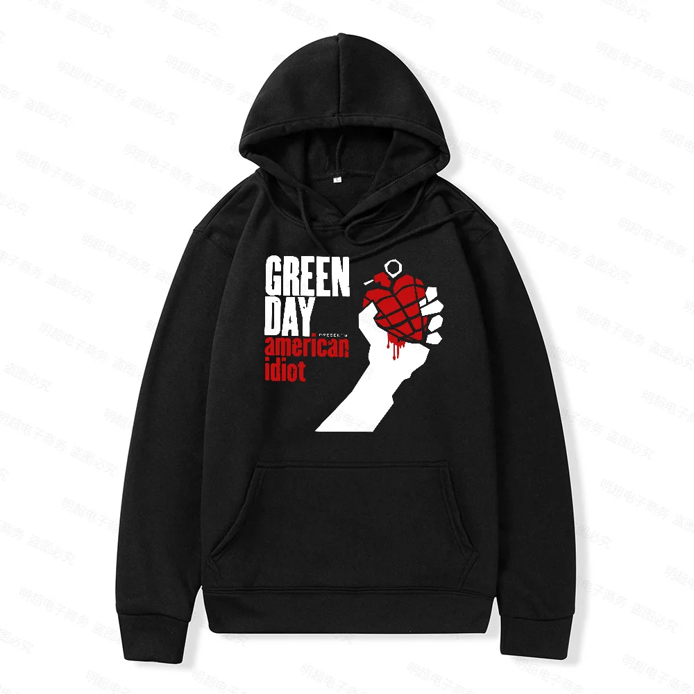 

Green Day 'AMERICAN IDIOT ALBUM COVER' Sweatshirt - Nuevo y Oficial Men's Casual Cotton Hoodie Spring Autumn Brand Top