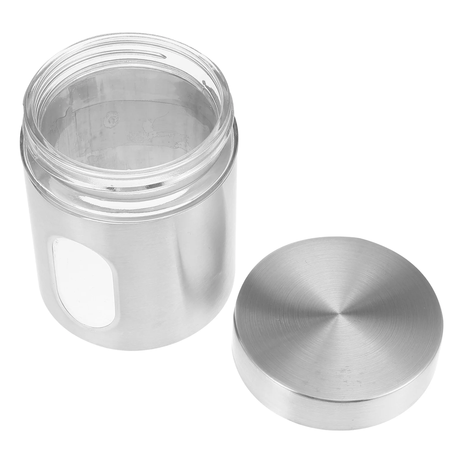 

Storage Tea Jar Tin Container Kitchen Canister Steel Stainless Metal Containers Flour Coffee Sugar Cookie Airtight Bean Can Leaf