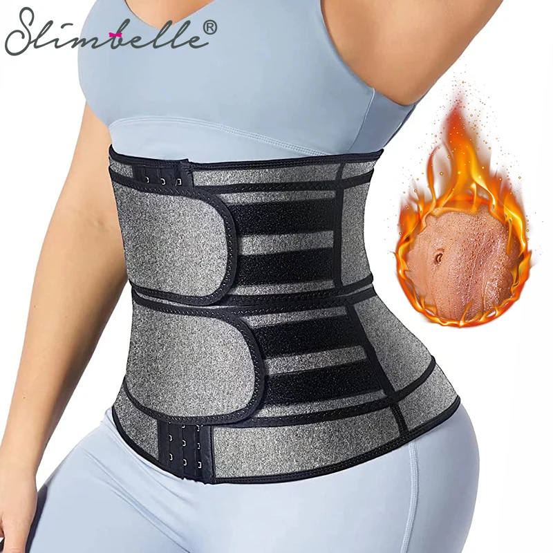 Неопреновый тренажер для талии женщин утягивающий корректирующий пояс пота