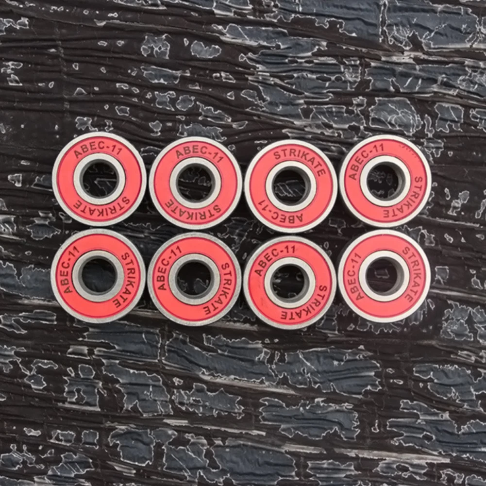 

8pcs Skate Bearings S608 ABEC-11 Stainless Steel Bearing Roller Scooter Skateboard Wheel Double-sided Dust Cover For Drift Plate