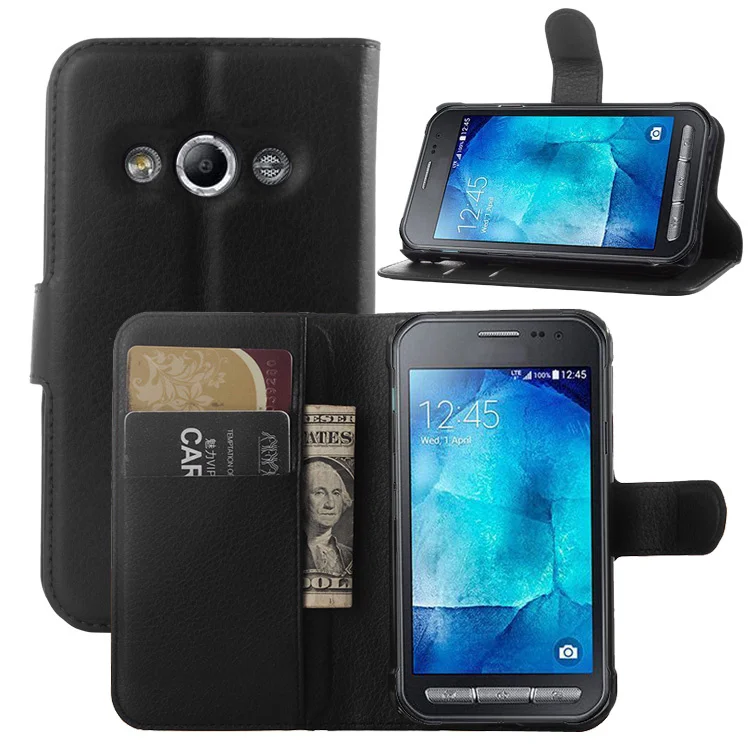 

Wallet Flip Leather Case For Samsung Galaxy Xcover 3 G388F G389F Xcover 4 G390F 4.5" Leather Cover case with Stand
