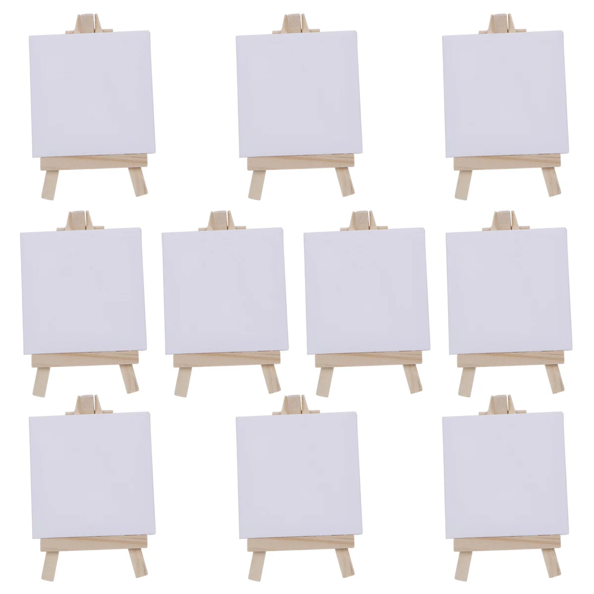 

10 PCS Sketchpad Settings Painting Craft Drawing Kids Easel Decorate Mini Canvas Panel Wooden Child