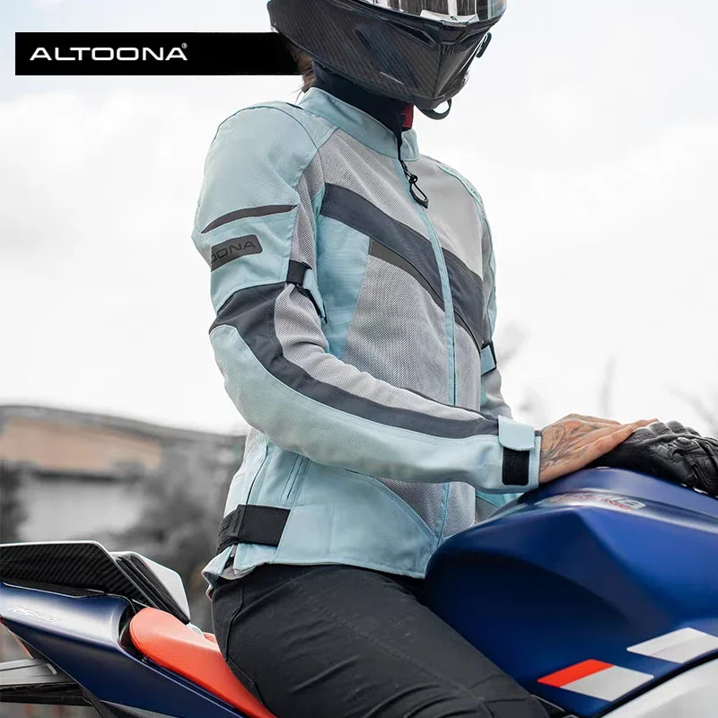 Куртка Altoona для мотоциклиста женщин защитная летняя сетчатая куртка вентиляция