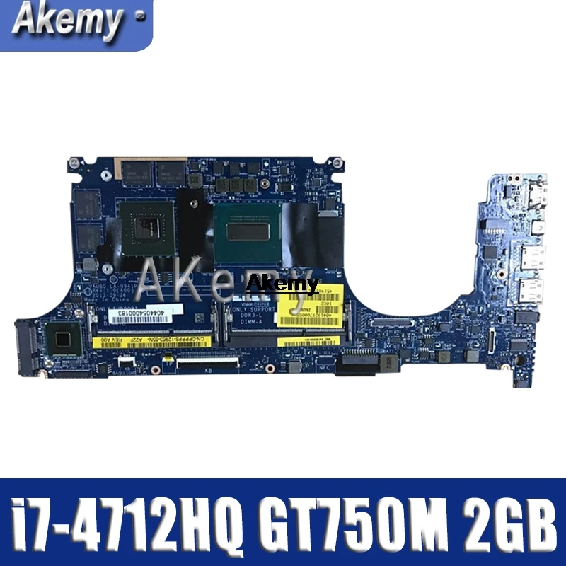 

CN-0R99XN 0R99XN motherboard For DELL XPS 15 9530 Laptop Motherboard Tested 100% work LA-9941P i7-4712HQ CPU GT750M 2GB