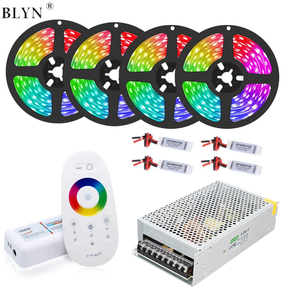 

Гибкая светодиодная лента RGB 5050, 12 В, 5-30 м, 2,4 ГГц