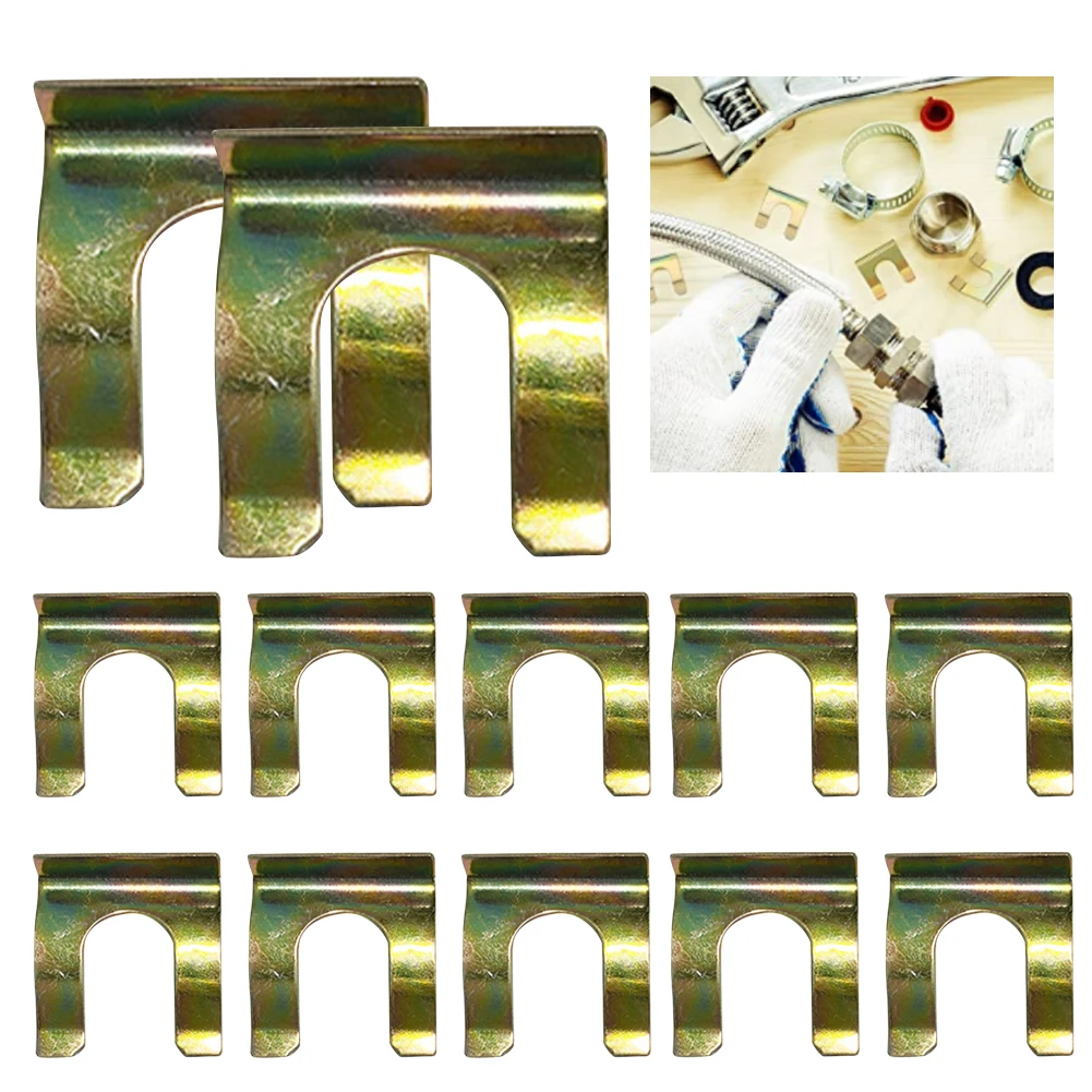 

12pcs Replacement U Shaped Hose Retainer Cable Brake Line Clip Durable Vehicles