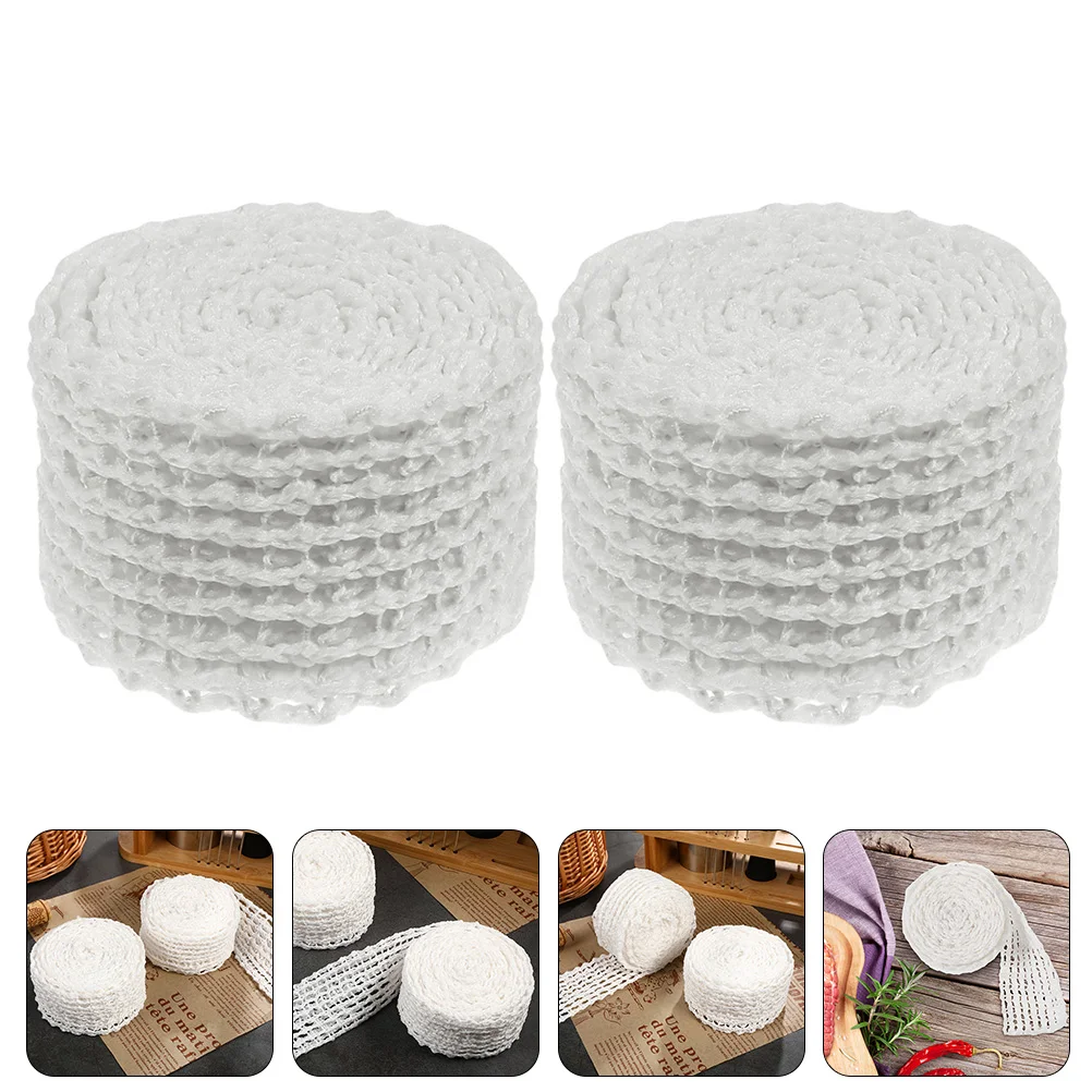 

2 Rolls Sausage Packaging Net Casing Casings Cooking String Meat Mesh Chicken Netting