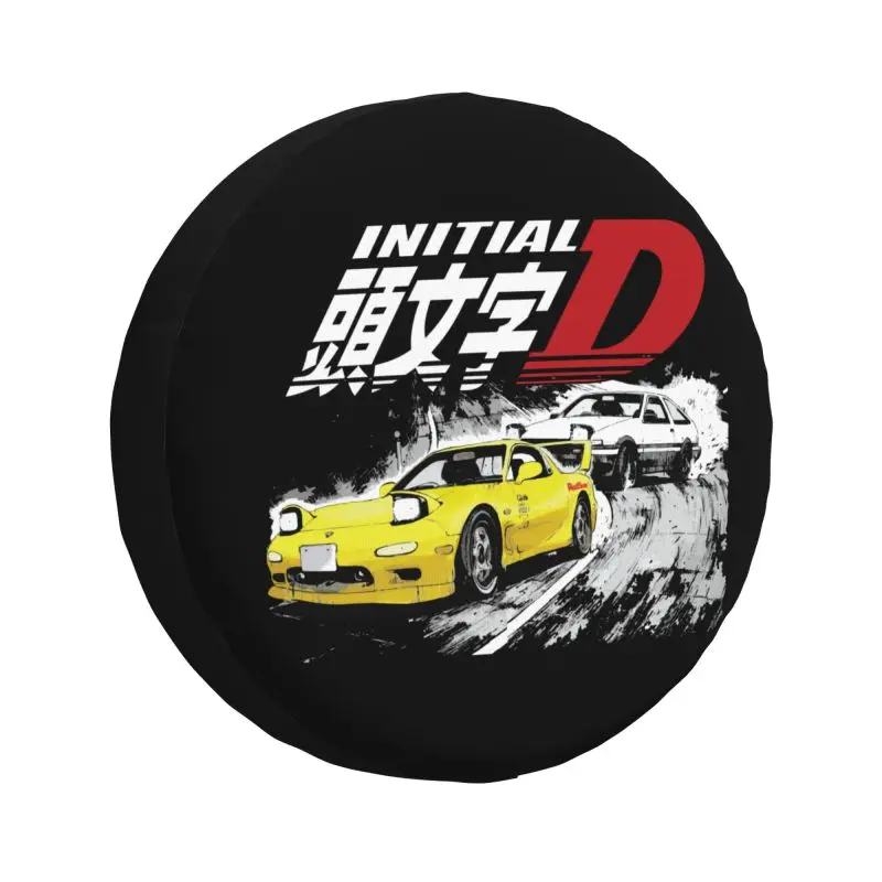 

Аниме Initial D Drift Racing запасная крышка колеса для Jeep Pajero 4WD RV пользовательский протектор шин 14 "15" 16 "17"