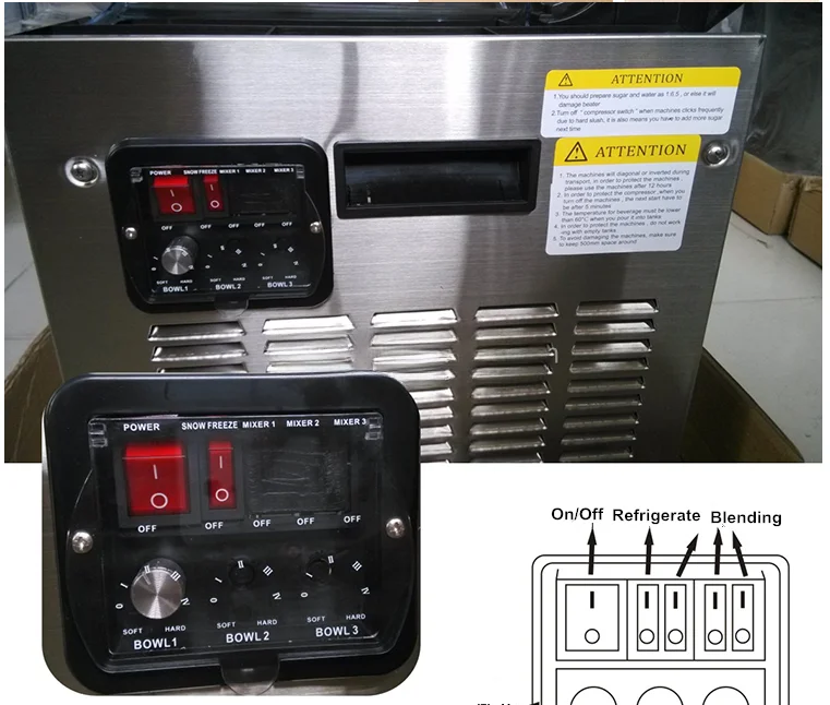Фабричная дешевая цена стандартная Коммерческая Daiquiri машина с 2 резервуарами
