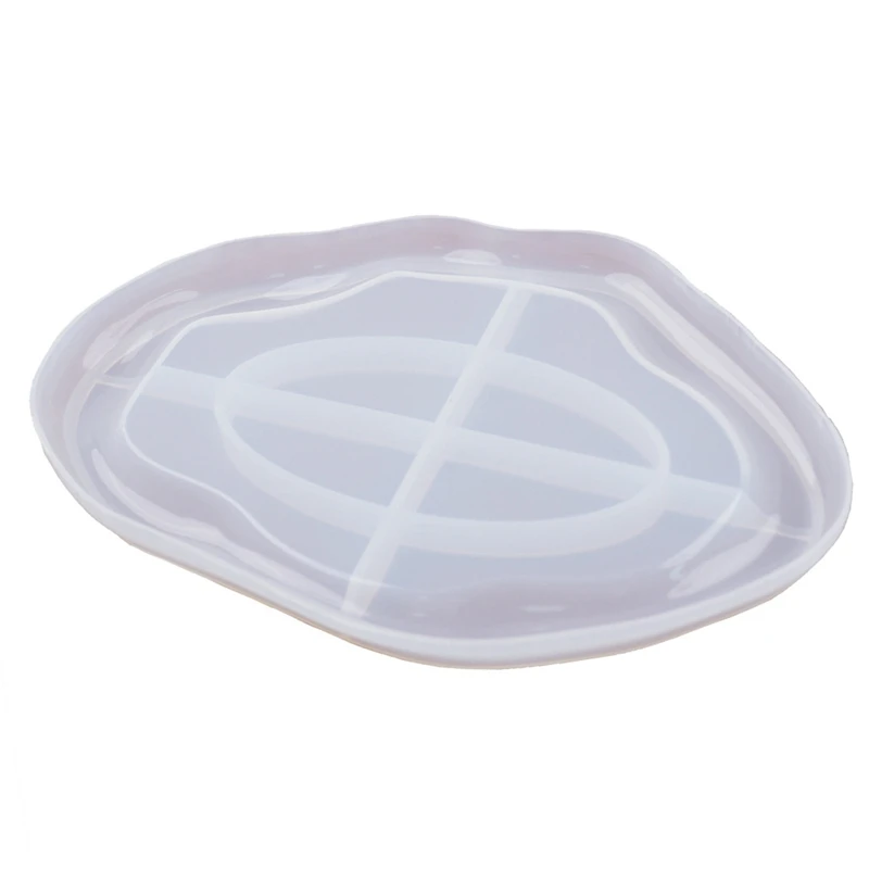 

DIY Tray Crystal Epoxy Resin Mold Irregular Clouds Plate Tea Coaster Jewelry Plate Mirror Silicone Mold