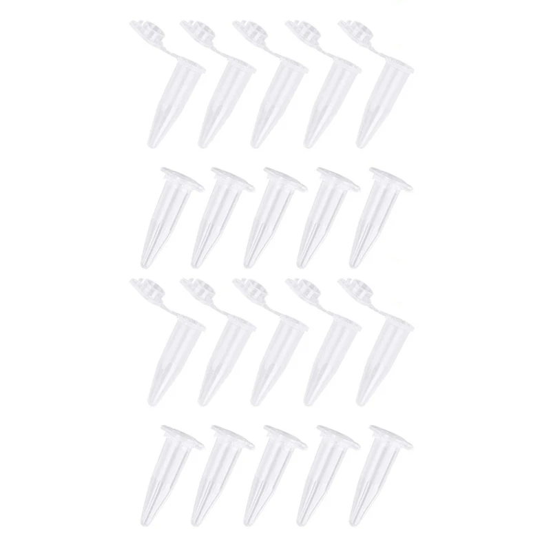

2000Pcs Mini Centrifuge Tubes 1.5Ml Raduated Clear Plastic Centrifuge Vials with Flat-Top Snap Cap